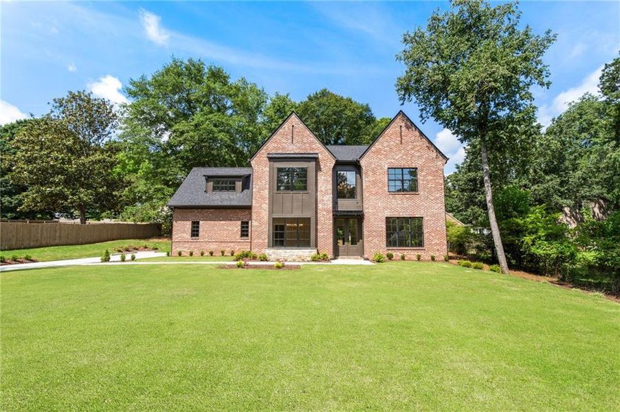 Front exterior of a new home in , Snellville, GA, highlighting curb appeal (Image 32).