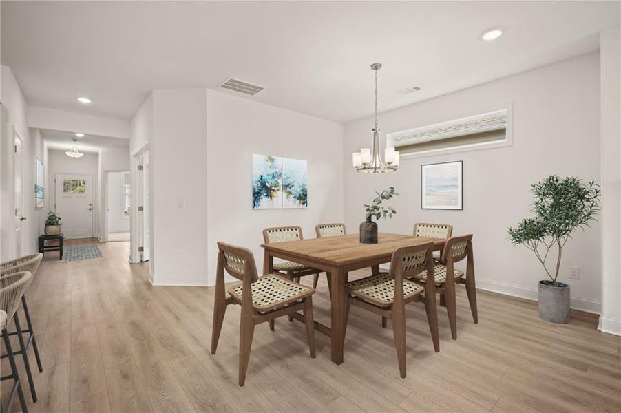 Furnished interior view inside a new home in Echols Farm, Hiram (Image 10).