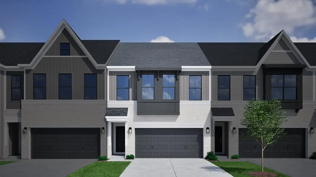 Front exterior of a new home in Sweetbrier, Durham, NC, highlighting curb appeal (Image 1). Front exterior of a new home in Sweetbrier, Durham, NC, highlighting curb appeal (Image 1).