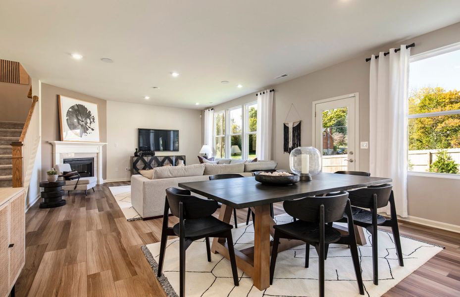 Furnished interior view inside a new home in Forest Creek, Waxhaw (Image 8). Furnished interior view inside a new home in Forest Creek, Waxhaw (Image 8).