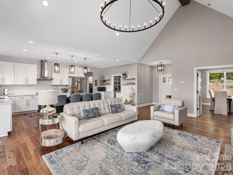 Furnished interior view inside a new home in , Hendersonville (Image 8).