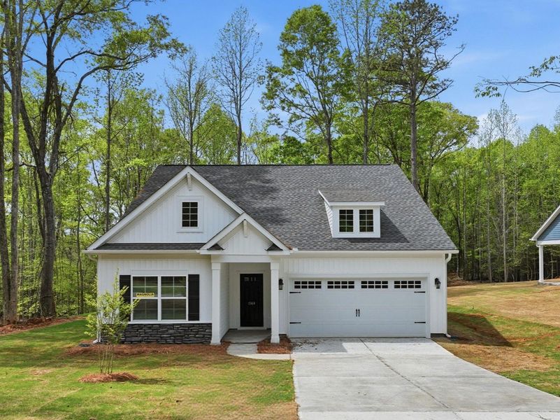 Front exterior of a new home in Broadway Lake, Anderson, SC, highlighting curb appeal (Image 20). Front exterior of a new home in Broadway Lake, Anderson, SC, highlighting curb appeal (Image 20).
