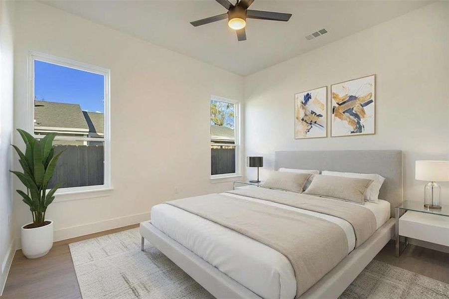 Furnished interior view inside a new home in , Dallas (Image 13).