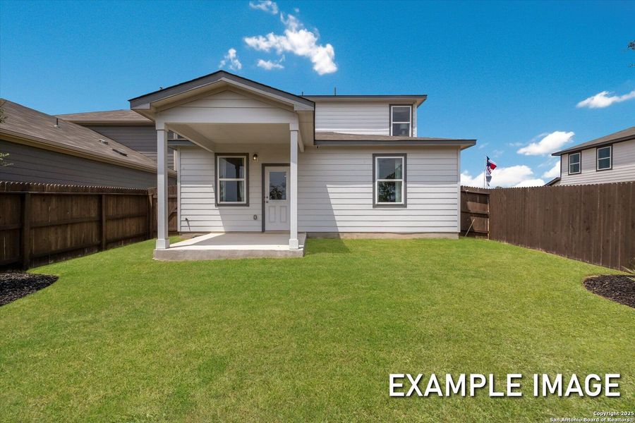 Exterior details and patio area of a home in Agave, San Antonio (Image 21).
