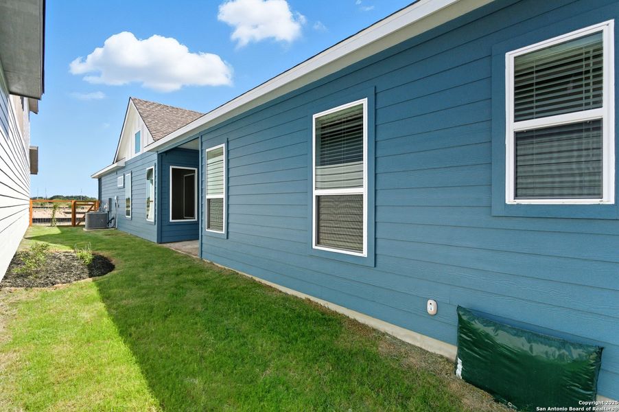Exterior details and patio area of a home in The Crossvine – Garden Homes, Schertz (Image 25). Exterior details and patio area of a home in The Crossvine – Garden Homes, Schertz (Image 25).