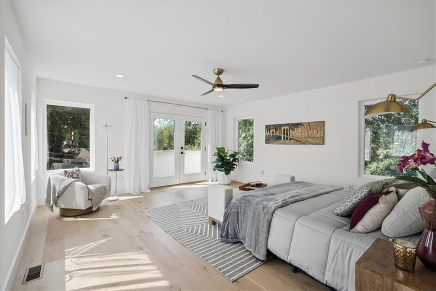 Furnished interior view inside a new home in , Atlanta (Image 34).