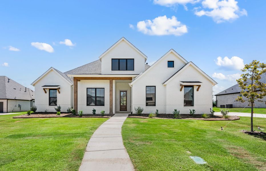 Representative exterior photo of a completed home built from the Caleb by Our Country Homes in Bella Crossing, Benbrook, TX (Image 6).