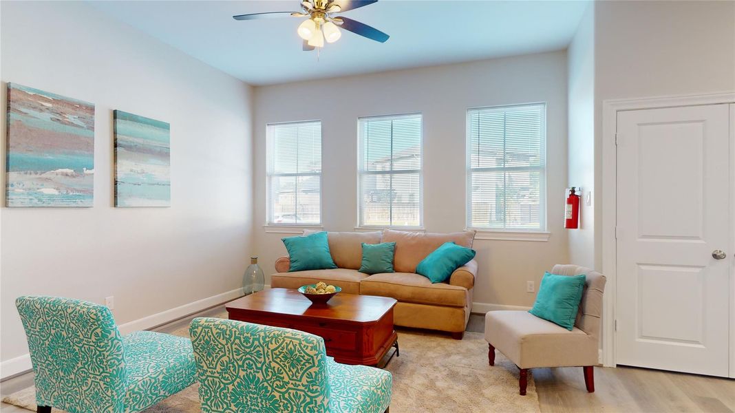 Furnished interior view inside a new home in , The Woodlands (Image 4).