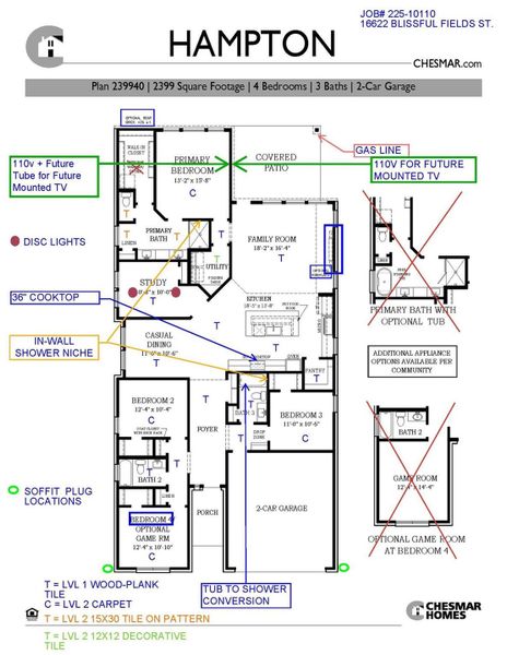 2D floor plan layout of this home in Jubilee, Hockley, TX (Image 4).