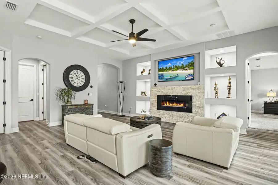 Furnished interior view inside a new home in Courtney Oaks in SilverLeaf, St. Augustine (Image 8).