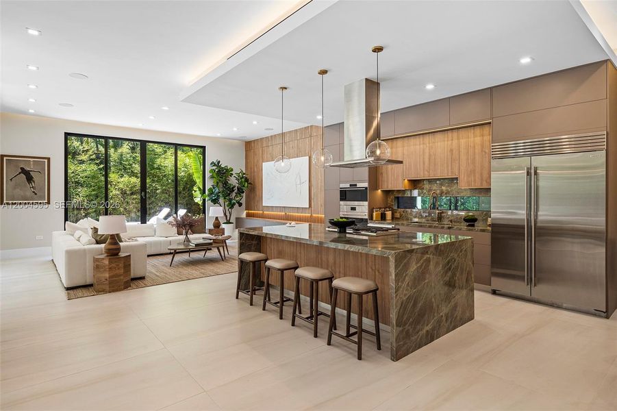 Furnished interior view inside a new home in , Miami (Image 4).