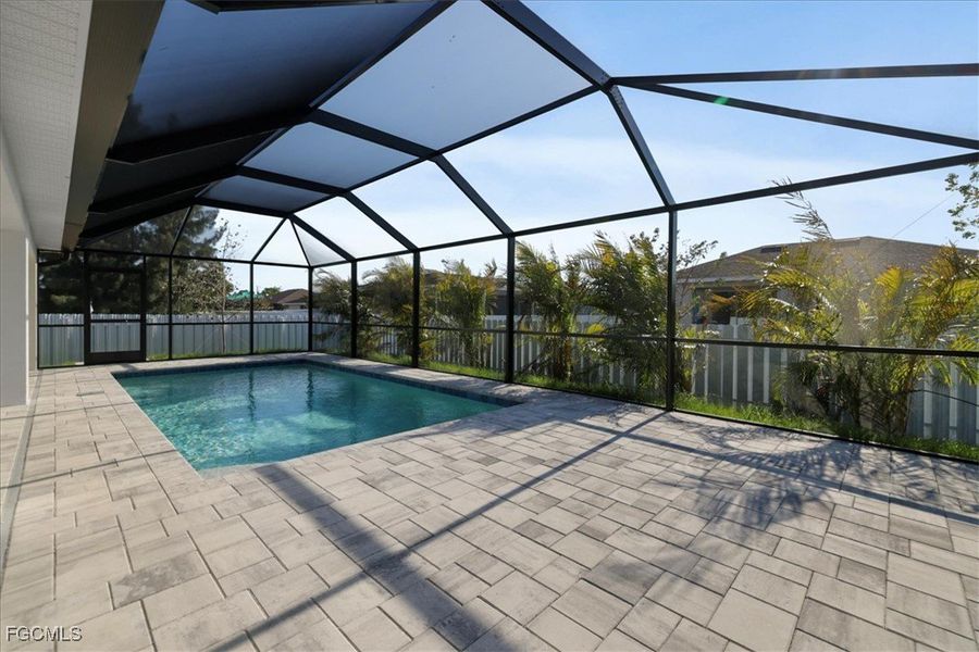 Exterior details and patio area of a home in Cape Coral, Cape Coral (Image 4). Exterior details and patio area of a home in Cape Coral, Cape Coral (Image 4).