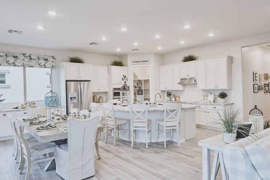 Furnished interior view inside a new home in Valencia at Granite Vista, Waddell (Image 18).