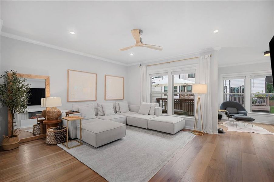 Furnished interior view inside a new home in Parkside at Mason Mill, Decatur (Image 22).