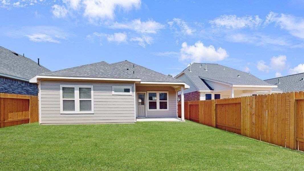 Exterior details and patio area of a home in Cypress Green, Hockley (Image 3).