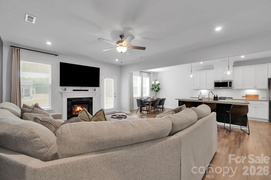 Furnished interior view inside a new home in Clairmont, Charlotte (Image 12). Furnished interior view inside a new home in Clairmont, Charlotte (Image 12).