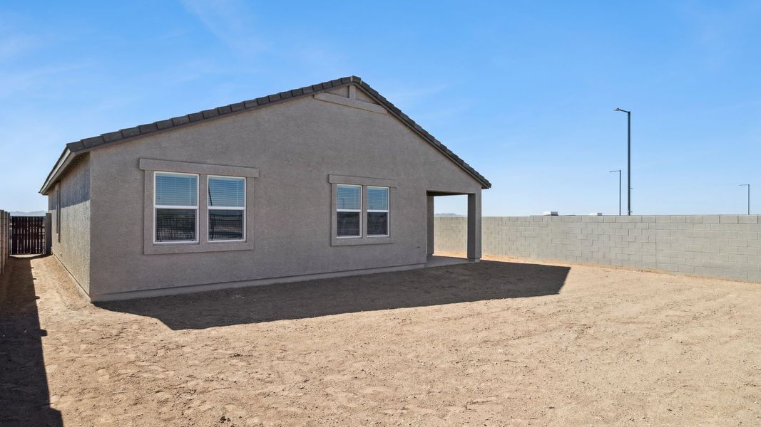 Exterior details and patio area of a home in Remington, Buckeye (Image 2).
