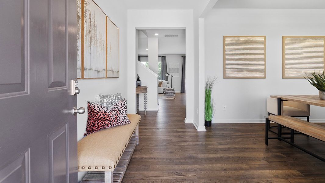 Representative furnished interior of a home built from the Hayden by D.R. Horton in Oaks at Cedar Grove, Fairburn (Image 4).