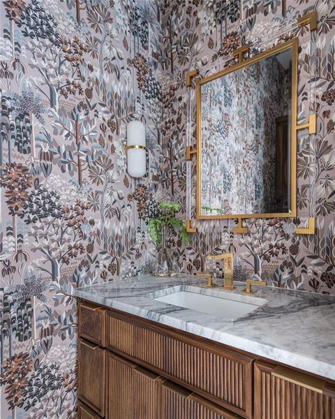 Close-up of interior finishes inside a home in , Dallas (Image 18).