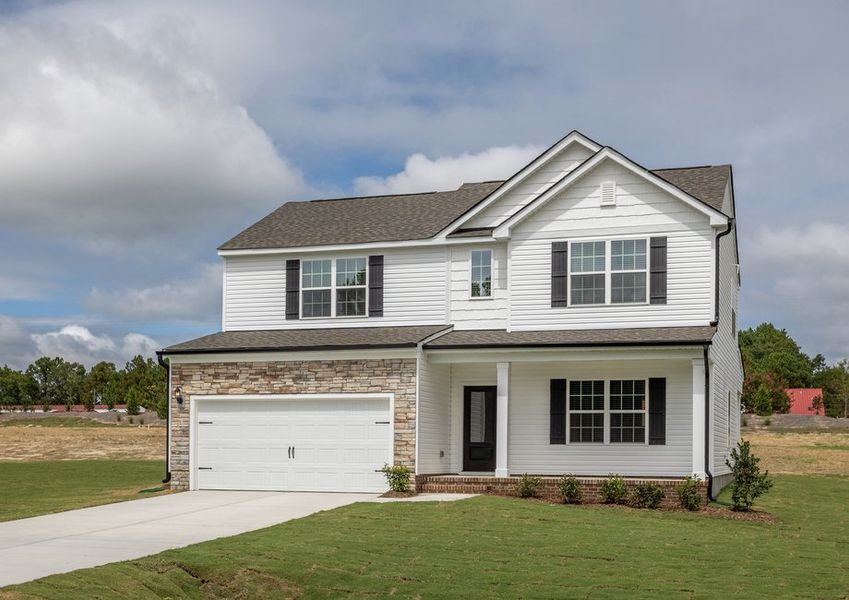 The Rolen has shutters and stone detailing
