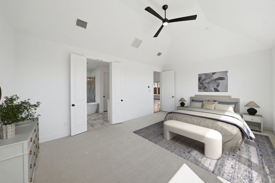 Furnished interior view inside a new home in Aster Park, McKinney (Image 16).
