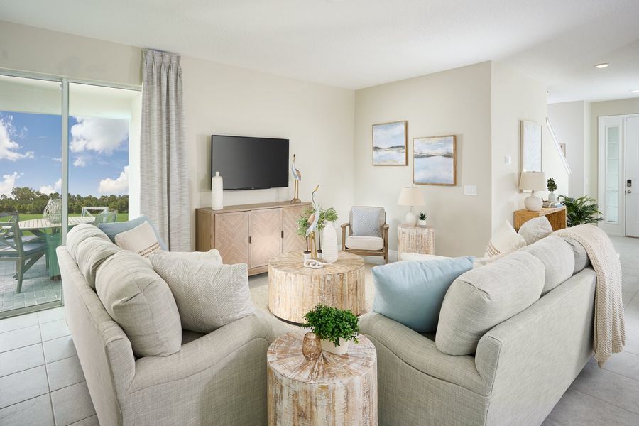 Representative furnished interior of a home built from the Pembroke by Park Square Residential in Highfield at Twisted Oaks, Wildwood (Image 6). Representative furnished interior of a home built from the Pembroke by Park Square Residential in Highfield at Twisted Oaks, Wildwood (Image 6).