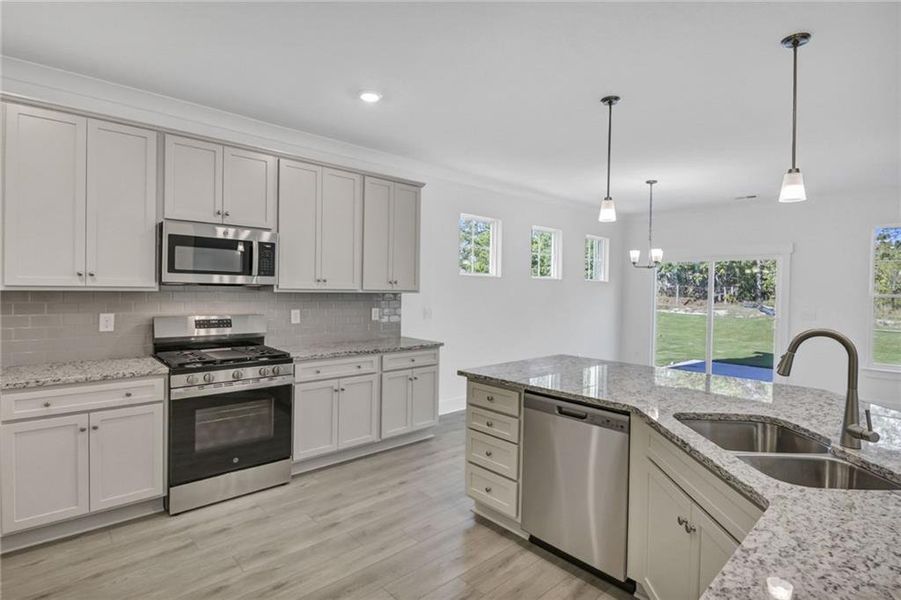 Furnished interior view inside a new home in Villas at Dawsonville, Dawsonville (Image 11).