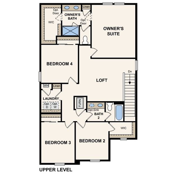 2D floor plan layout of this home in Brighton Crossings, Brighton, CO (Image 3).