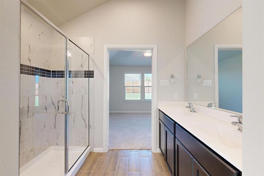 Furnished interior view inside a new home in Mobberly Farms, Pilot Point (Image 9).