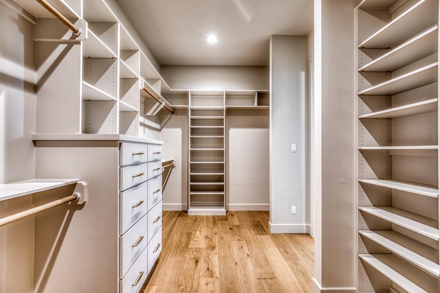 Primary closet