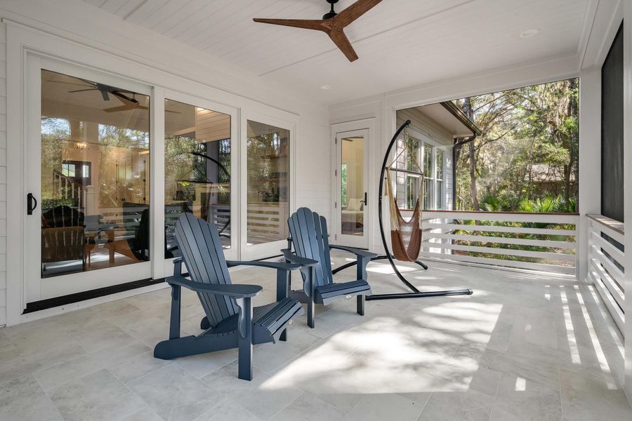 Exterior details and patio area of a home in , Seabrook Island (Image 24).