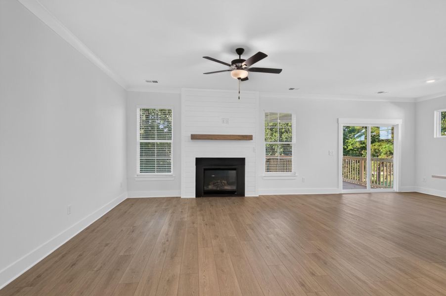 Spacious, unfurnished interior of a new home in True Cedar at Woodside Plantation, Aiken (Image 14). Spacious, unfurnished interior of a new home in True Cedar at Woodside Plantation, Aiken (Image 14).