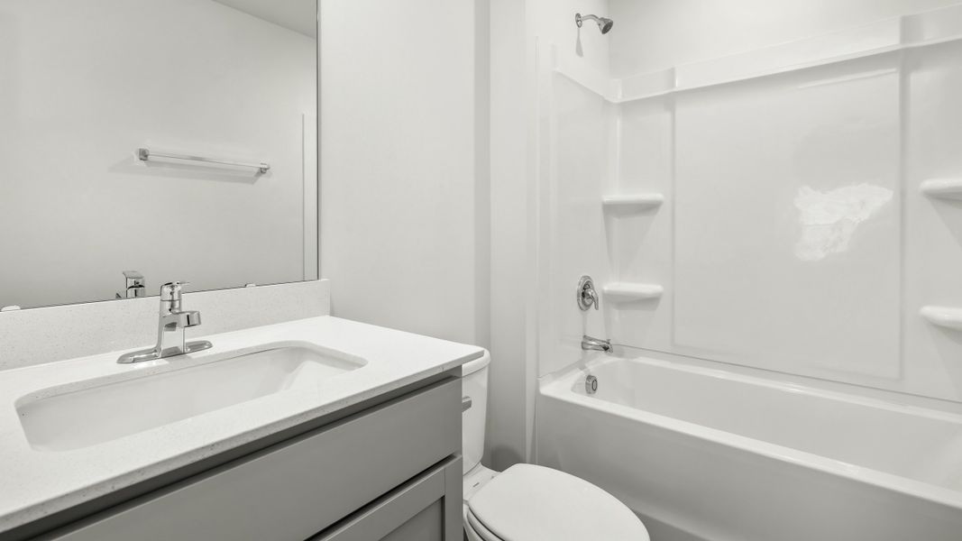 Furnished interior view inside a new home in Fishel Village, Winston-Salem (Image 7). Furnished interior view inside a new home in Fishel Village, Winston-Salem (Image 7).