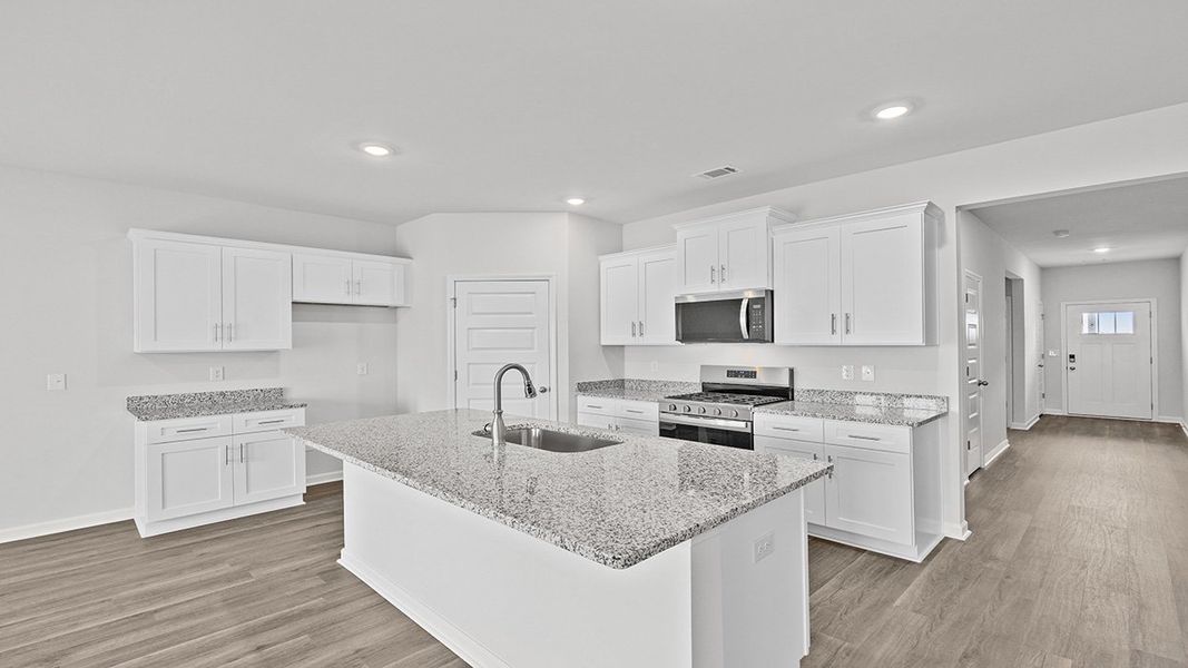 Furnished interior view inside a new home in Highland Hills, Graniteville (Image 9).