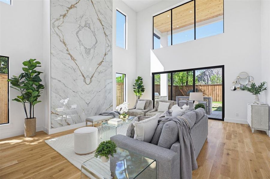 Furnished interior view inside a new home in , Dallas (Image 8). Furnished interior view inside a new home in , Dallas (Image 8).