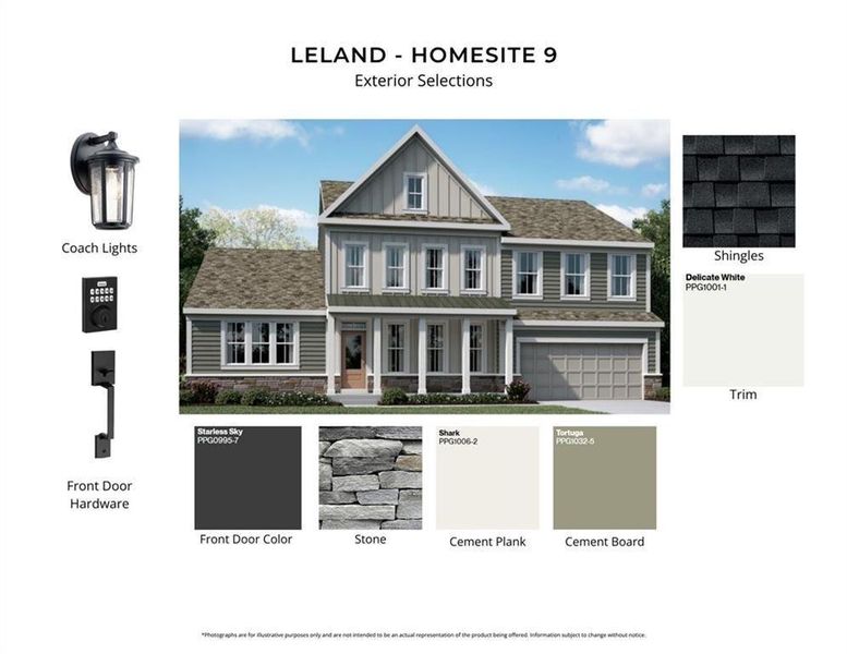 Sample of building materials used in homes in Veranda Manor, Kennesaw (Image 4).