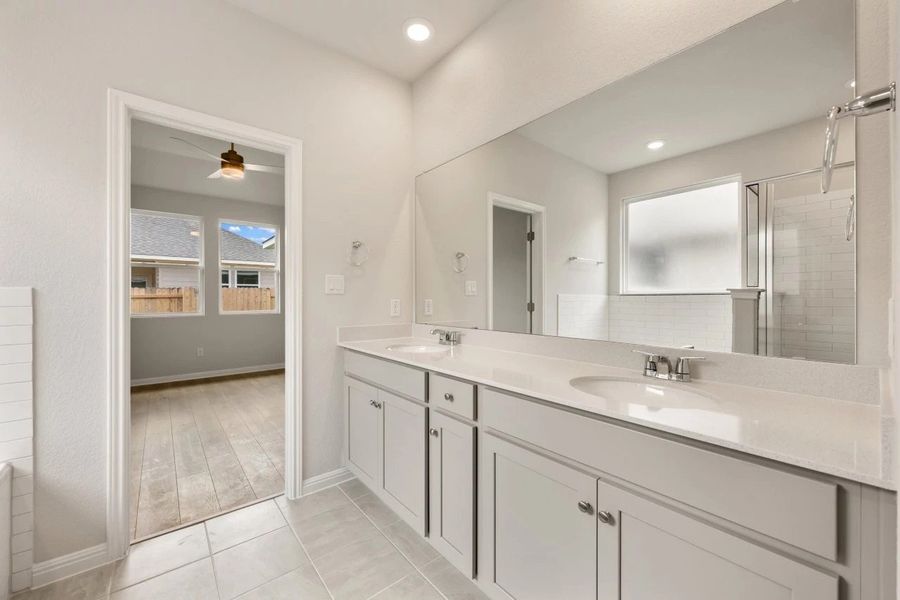 Furnished interior view inside a new home in La Cima, San Marcos (Image 10).