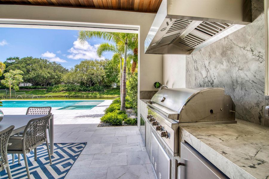 Exterior details and patio area of a home in , Palm Beach Gardens (Image 3).