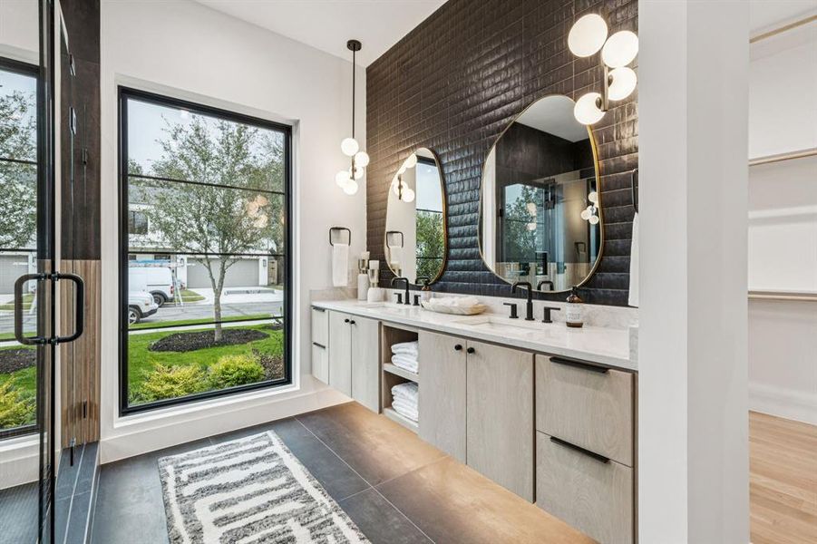 Furnished interior view inside a new home in , Dallas (Image 12). Furnished interior view inside a new home in , Dallas (Image 12).