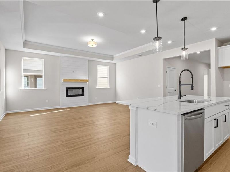 Furnished interior view inside a new home in Kelly Preserve, Loganville (Image 10).