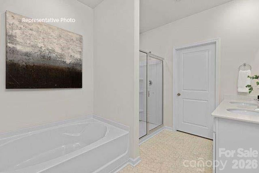 Furnished interior view inside a new home in Shepherd's Farm, Mooresville (Image 12).