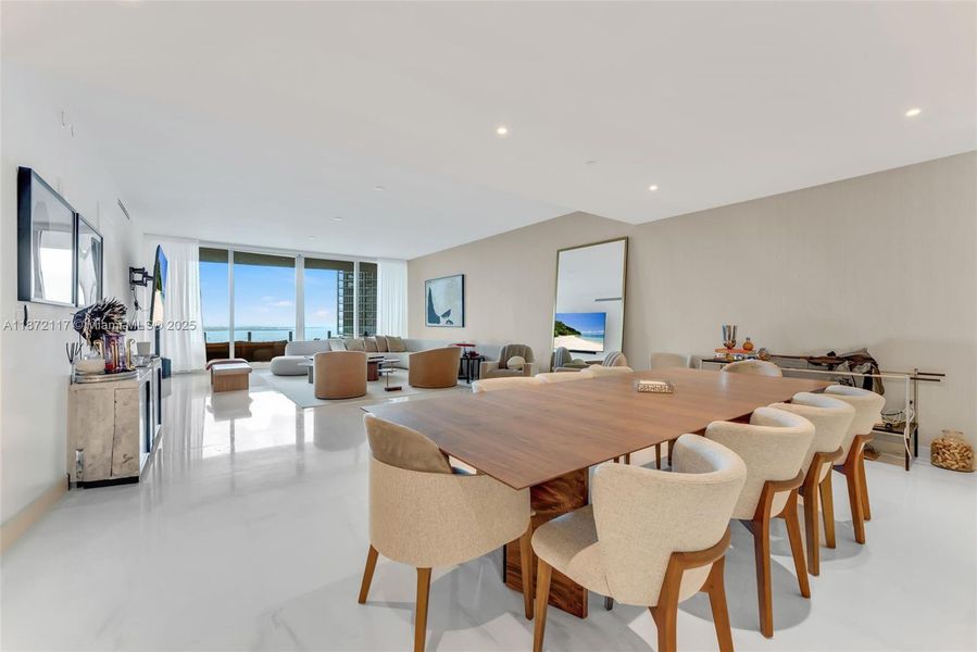 Furnished interior view inside a new home in , Miami (Image 9).