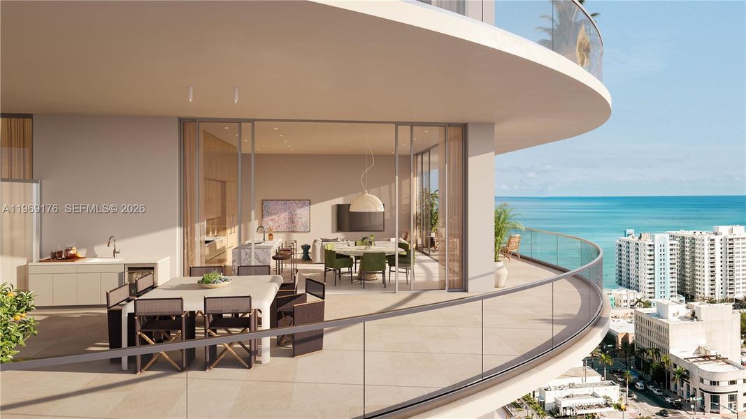 Condo located in Miami Beach, FL showcasing its design and architecture (Image 5).