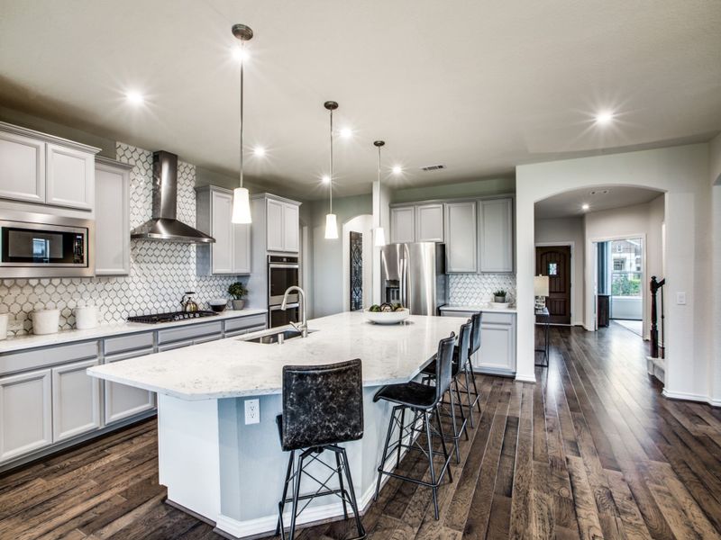 Spacious kitchen with abundant cabinet space
