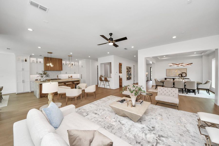 Furnished interior view inside a new home in , Houston (Image 28).