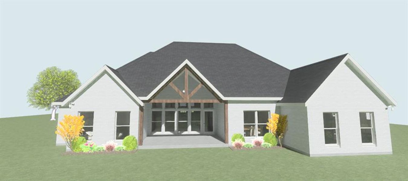 Exterior rendering of this home design in , Lone Oak, TX (Image 2).