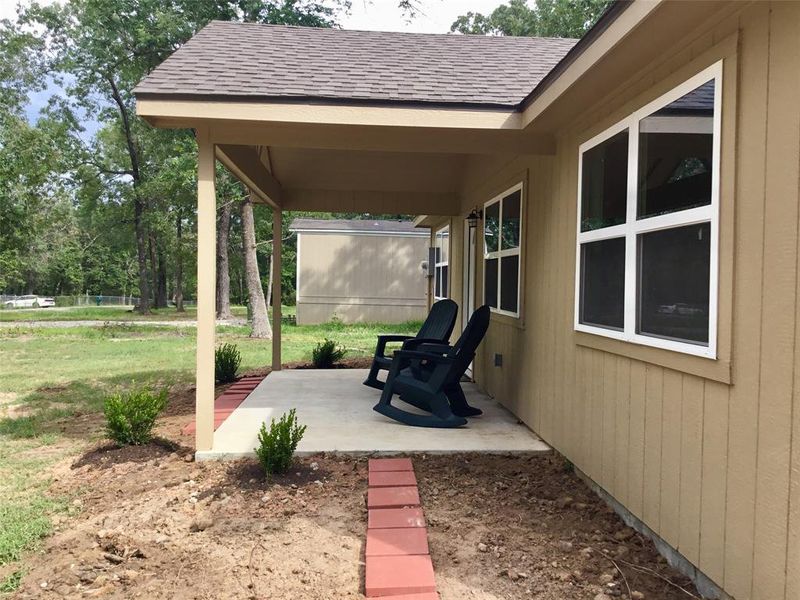 Inviting front porch