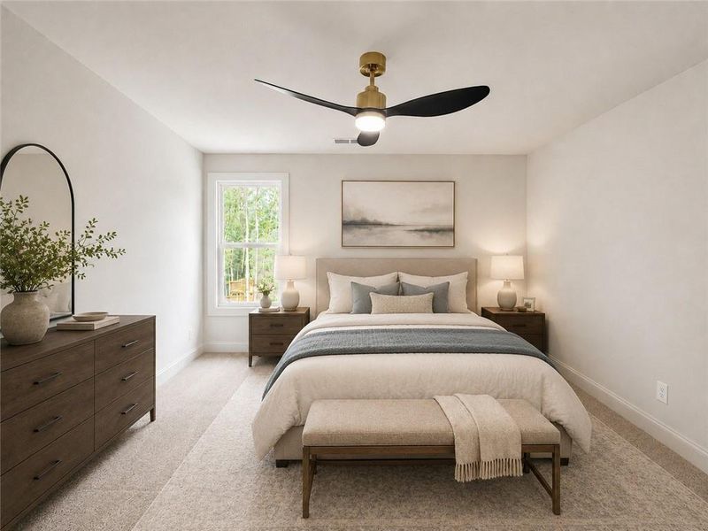 Furnished interior view inside a new home in , Loganville (Image 10).