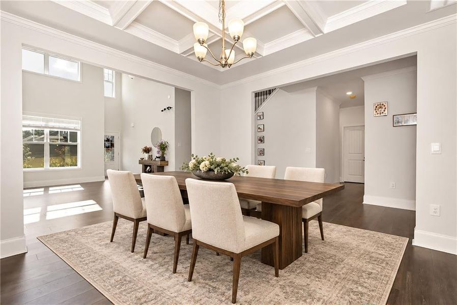 Furnished interior view inside a new home in , Cumming (Image 11).