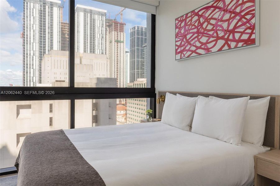 Furnished interior view inside a new home in , Miami (Image 13).